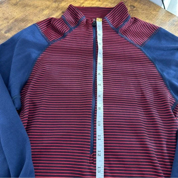Patagonia Men’s Capilene 2 Lightweight Half-Zip Baselayer, Red and Navy Pullover - Picture 12 of 12